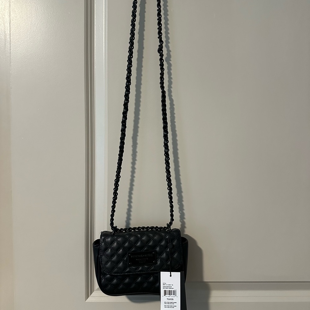Kendall & Kylie Black Quilted Crossbody Bag